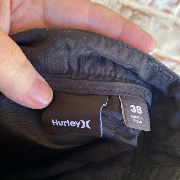 Hurley Mesa Verde Dark Gray Plaid Trouser Shorts - Picture 9 of 12
